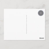 Handschilderend Mandala Klock Face 3 Briefkaart (Achterkant)