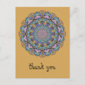 Handschilderend Mandala Klock Face 3 Briefkaart (Voorkant)