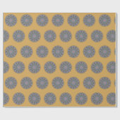 Handschilderend Mandala Klock Face 3 Cadeaupapier (Vlak)