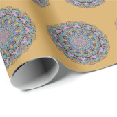 Handschilderend Mandala Klock Face 3 Cadeaupapier (Rol Hoek)