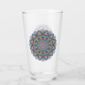 Handschilderend Mandala Klock Face 3 Glas (Achterkant)