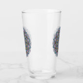 Handschilderend Mandala Klock Face 3 Glas (Links)
