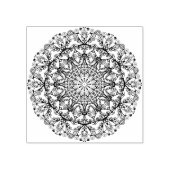 Handschilderend Mandala Klock Face 3 Rubberstempel (Afrduk)