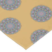 Handschilderend Mandala Klock Face 3 Tafelkleed (Gekanteld)