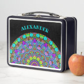 Handschilderend Mandala Klock Face 4 (In situ)