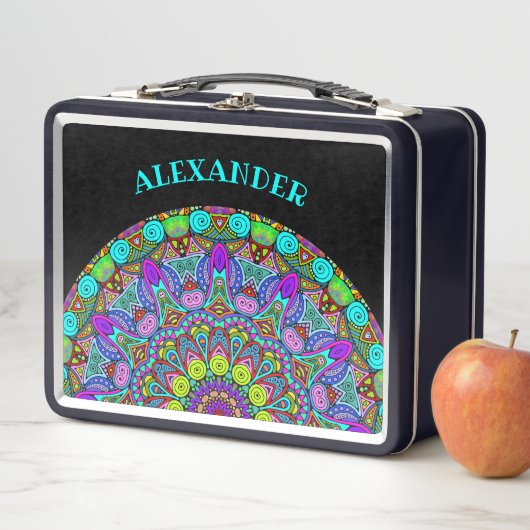 Handschilderend Mandala Klock Face 4 (In situ)