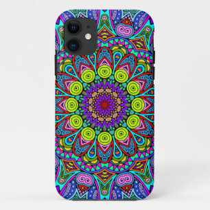 Handschilderend Mandala Klock Face 4 Case-Mate iPhone Case