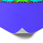 Handschilderend Mandala Klock Face 4 Poster (Hoek)