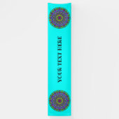 Handschilderend Mandala Klock Face 4 Spandoek (Verticaal)