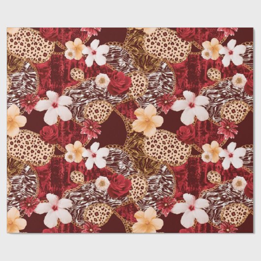 Handschilderende Abstracte Waterverf Zebra Cadeaupapier (Vlak)