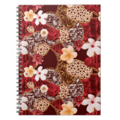 Handschilderende Abstracte Waterverf Zebra Notitieboek (Voorkant)