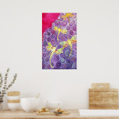 Handschilderig Poster voor zijderendruk door Cyn M (Keuken)