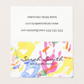 Handschildering Visitekaartje (Buitenkant ongevouwen)