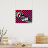 Handschilderingen Vingernagels Manicure Makeup sch Poster (Keuken)