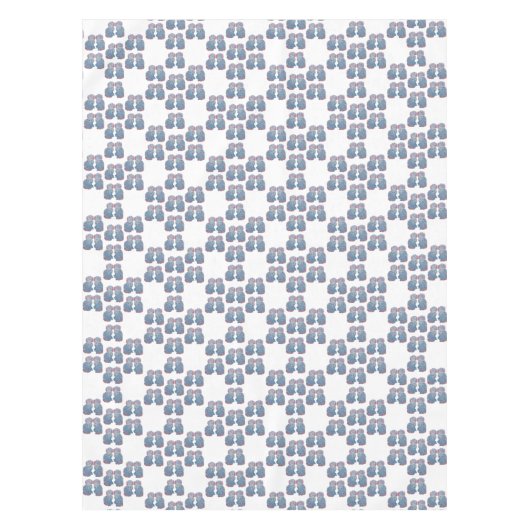 Handschildpad Blauwroze Stafford Dogs Tablecloth Tafelkleed (Voorkant)