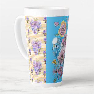 Handschildpad roze blauwe boedgie florale latte Mo Mok