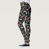 Handschildpaddenstoel Fungi-patroon Leggings (Links)