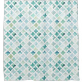 Handschildpadpatroon Douchegordijn (Voorkant)