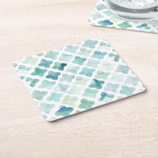 Handschildpadpatroon Kartonnen Onderzetters (Schuin)