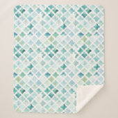 Handschildpadpatroon Sherpa Deken (Voorkant)