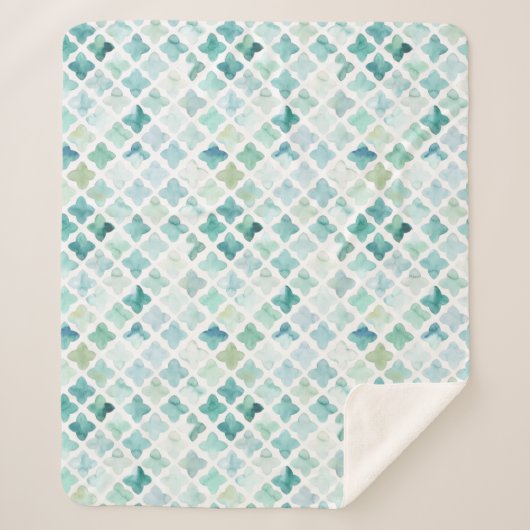 Handschildpadpatroon Sherpa Deken (Voorkant)