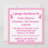 Handschoenen aan, spel op borstkanker inzamelingsa (Achterkant)