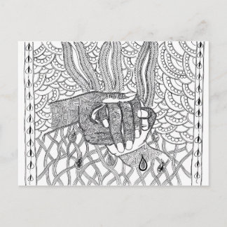 handschoenen briefkaart