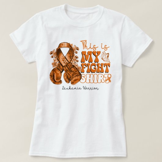 Handschoenen Dit is mijn vecht Shirt voor leukemie (Design voorkant)