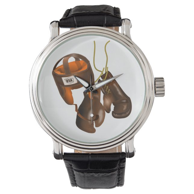  handschoenen en helmet horloge (Voorkant)
