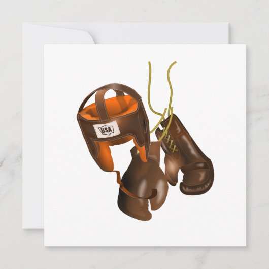 handschoenen en helmet kaart (Voorkant)