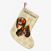 handschoenen en helmet kleine kerstsok (Voorkant (Hangend))