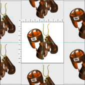  handschoenen en helmet stof (Delen)
