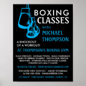 Handschoenen met zwarte en blauwe randen, vervorme poster (Voorkant)