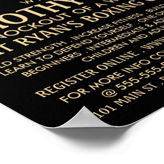 Handschoenen met zwarte en gouden handschoenen, ve poster (Hoek)