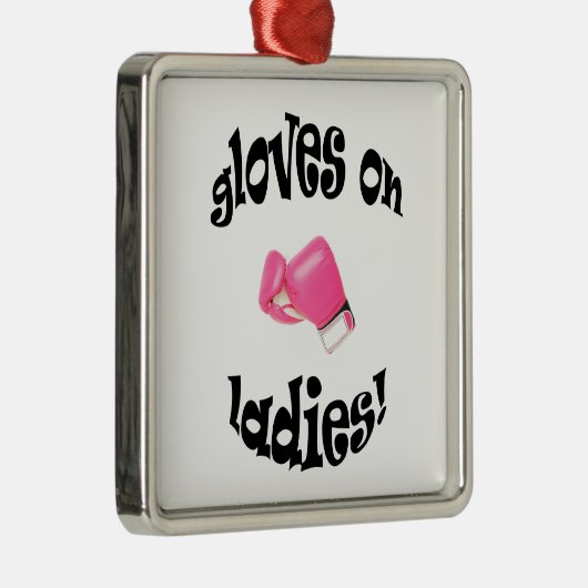 Handschoenen op dames! metalen ornament (Rechts)