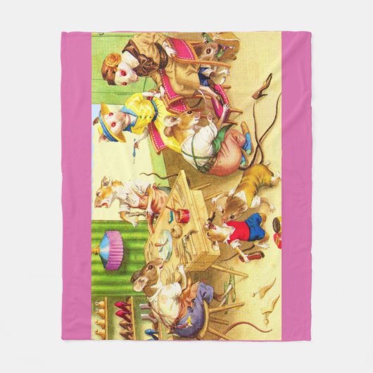 Handschoenen voor mannetjesmuizen en schoenenkoper fleece deken (Voorkant)