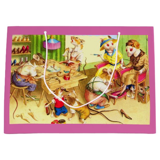 Handschoenen voor mannetjesmuizen en schoenenkoper groot cadeauzakje (Voorkant)