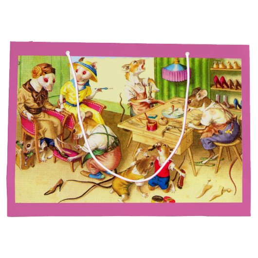 Handschoenen voor mannetjesmuizen en schoenenkoper groot cadeauzakje (Achterkant)