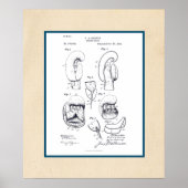  handschoenenpatroon poster (Voorkant)