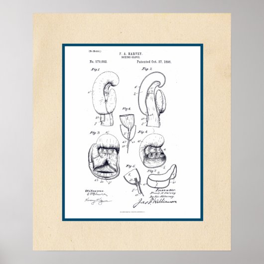 handschoenenpatroon poster (Voorkant)