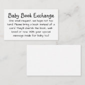 Handschrift Baby Book Exchange van het Schattige K Informatiekaartje (Voorkant / Achterkant)
