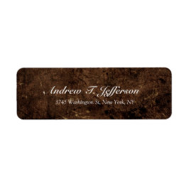 Handschrift Brown Stone Professional, eenvoudig te Etiket