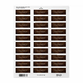 Handschrift Brown Stone Professional, eenvoudig te Etiket (Full Sheet)
