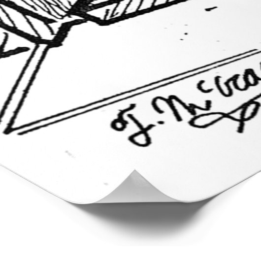 Handschrift Cartoon 2059 Poster (Hoek)