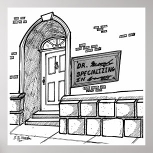 Handschrift Cartoon 2059 Poster