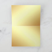 Handschrift Dank u tekst Elegant gouden Sjabloon (Binnen)