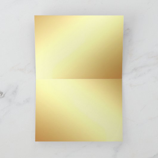 Handschrift Dank u tekst Elegant gouden Sjabloon (Binnen)