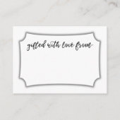 Handschrift Display Cadeau Badkamer Informatiekaartje (Achterkant)