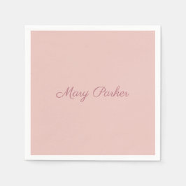 Handschrift Duidelijk Roos Gouden Professionele Na Servet