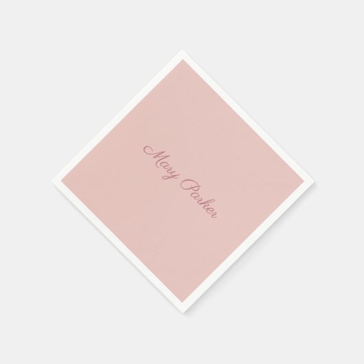 Handschrift Duidelijk Roos Gouden Professionele Na Servet (Hoek)